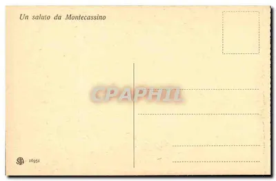 Montecassino — Gli stalli del Coro della Cattedrale — S.P.A. 16951 — Verso