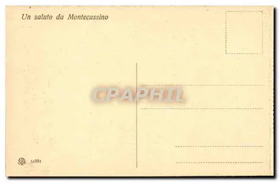 Montecassino - Cripta de S. Benedetto — editor STA, n° 5488r — Verso