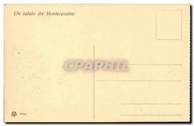 Biblioteca Monumental de Montecassino — vista interna — editor STP, n° 6059 — Verso