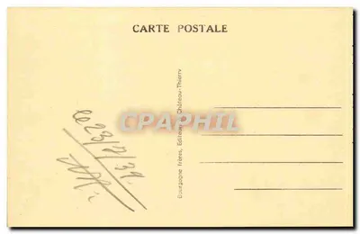 Senlis (Oise) — Ruiny zamku Henryka IV — Ogród Gallo-Rzymski — Wyd. J.B. — Rewers