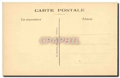 Basílica de N.-D. de CLÉRY — Estátua da Virgem em madeira maciça encontrada no século XIII — H. Lemaire, fot. ent. - Orléans — Verso