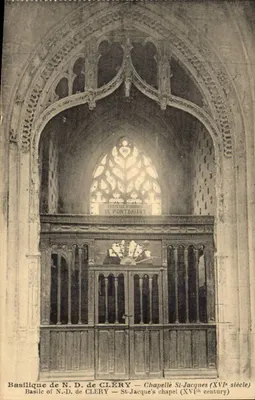 Basílica de N.D. de CLÉRY — Capela St-Jacques (século XVI) — H. Lemaire, fot. edit. - Orléans
