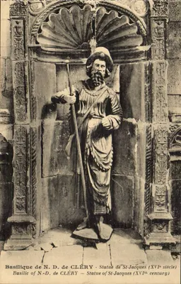 Basílica de N.-D. de CLÉRY — Estátua de São Jacó (século XVI) — H. Lemaire, fot. édit. - Orléans