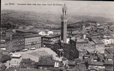 Siena - Panorama da cidade vista da Torre do Duomo — Editor S. Venturini, n° 532