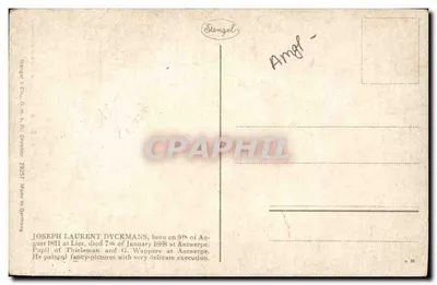 अंधा भिखारी — जे. लॉरेंस डिकमैन्स — स्टेंगल एंड कंपनी नंबर 29257 — पीछे