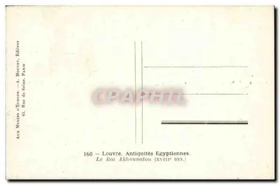 Busto do Rei Akhounaton — XVIIIe dinastia — editor A. Moutet, Paris — Verso