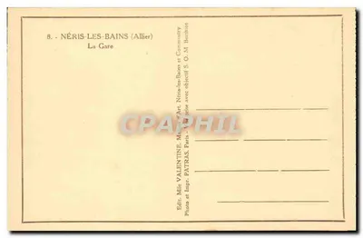 Néris-les-Bains — Gara — Wydawca Patras — Rewers