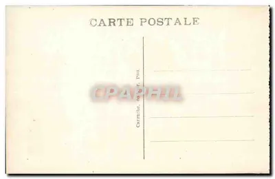 Pau — Plac Królewski i łańcuch Pirenei — Carrache, wydawca, Pau — Rewers