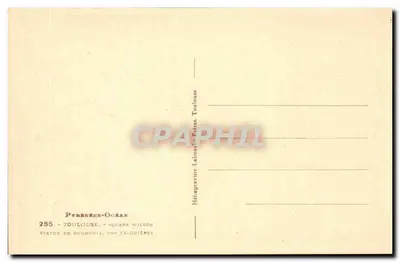 Estátua de Goudouli — Praça Wilson — Toulouse — Hélios 40 — Verso