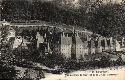Visão geral do Convento da Grande-Chartreuse — Dauphiné — CI A.V. n°56