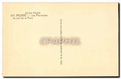 Padirac — De Huilende van het Regenmeer — Le Lot Illustré, n°297 — Achterkant