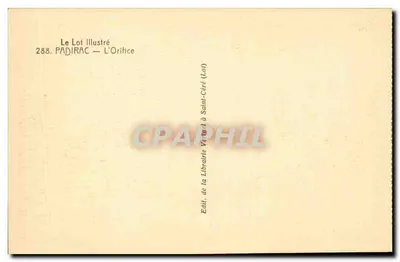 Padirac — Otwór — Wydawca: Librairie Véturi w Saint-Céré (Lot) — Rewers