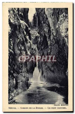 Sérvoz — Gorges da Diosaz — O ponte natural — Photo Monnieri