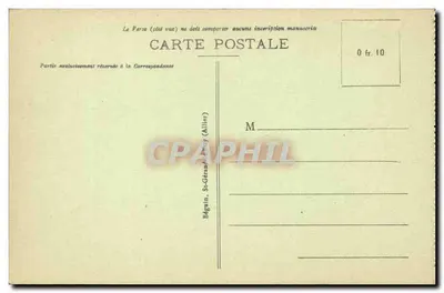 Bourbon-l'Archambault — Praça da Fontaine — Idsol, n°2076 — Verso