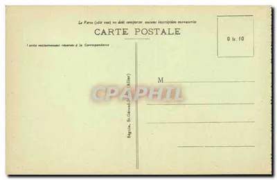 Ruiny Zamek Bourbon-l'Archambault — Okolice Moulins — Wydawca: Stock Létrague — Rewers