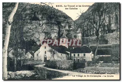 O Túnel e as Grutas das Escadas — O Village de St-Christophe - A Gruta — Foto Orminal, Chambery