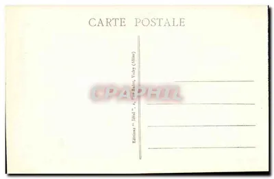 Clermont-Ferrand — Piazza de Jaude — Vista del Plateau de Gergovia e Montrognon — Editore: Idéal (Allier) — Verso