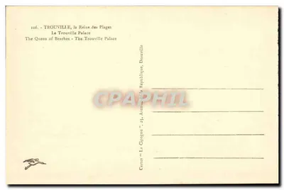 Trouville - El Palacio Trouville — editor 'La Cigogne', n°106 — Reverso