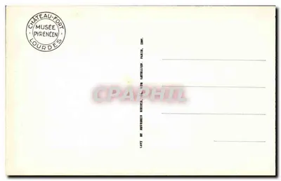 Lourdes — Zamek Fort — Muzeum Pyrenajska — Wewnętrzne wnętrze Landais — Ristoung — LL. — Rewers