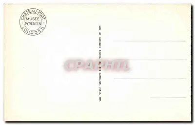 Lourdes — Middeleeuws feodale kasteel van de 14e eeuw — I.L. — Achterkant