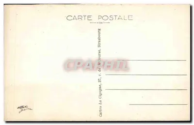 Straatsburg — Nest van Zwanen — Uitgever: Cartes La Cigogne — Achterkant