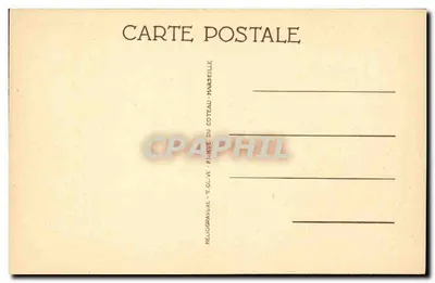 S. TOULON - Praça de armas — editor Helio Gravure, rua do Coteau, Marselha — Verso