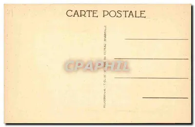 Toulon — Stacja Pociągowa — widok stacji z palmami i statuą — wydawca Coteau, Paryż — Rewers
