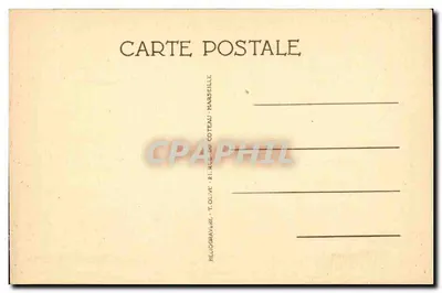 Toulon — Statua della Libertà — Héliogravure T. Olive, Marsiglia — Verso