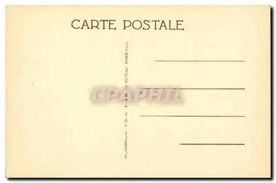 Toulon - El Cuadrado del Puerto — vista del puerto con estatua y barcos — editor Coteau, n°2 — Reverso