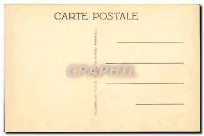 Toulon — Teatr Miejski — Imprimerie du Coteau, Toulon — Rewers