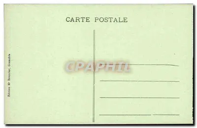 Col de la Ruchère y el Petit Som — Vista general — Edición Mr. Bourcier, Grenoble — Reverso