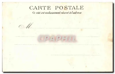 Artilleria de Fortaleza — Série L.H. n°4 — Editor Paris — Verso