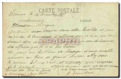 Casamento Campestre — Les Accordailles — C. Lestin 1910 — Verso