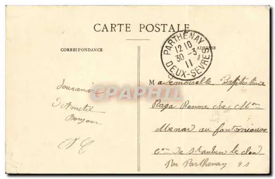 In the Village — La Bonne Aventüre — humorous drawing — publisher not visible — Back