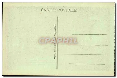 Vichy - Zakryta aleja Parku i Źródło Mesdames — Wydawca Ideal, n° 375 — Rewers