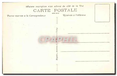 Rodovia do PUY-de-DOME, na chegada ao topo — A Auvergne pitoresca — J.-B. Béguin, Vichy — Verso