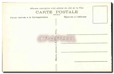 Royat-les-Bains — Widok na 'Paradis' z fortecy kościoła — 'Pittoreska Auvergne' — Rewers