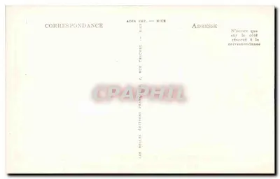 Hyères-les-Palmiers - Cointuron - L'Ayguade — Editor ADIA Imp. Nice, n° de série 12199 — Verso