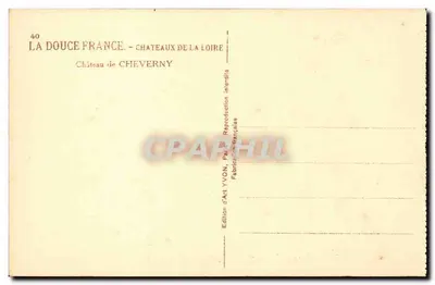 Zamek Cheverny — Zamek Loary — Wydawnictwo Sztuk YVON — Rewers