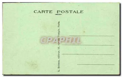 París — La Rue de Rivoli y el Jardín de las Tullerías — J.H. — 192 — Reverso
