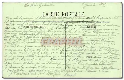 Castelo de Gonon — Fachada — Edição Gaston — Verso