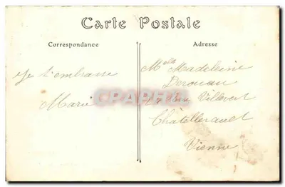 Beaumont-sur-Oise - Campagne 1911 - Most Peniches - Stara pocztówka — Rewers