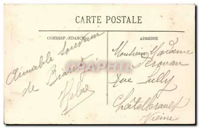 Biarritz — Um Canto da Praia — Hotéis Régina e do Palácio — LL. — N° 269 — Verso