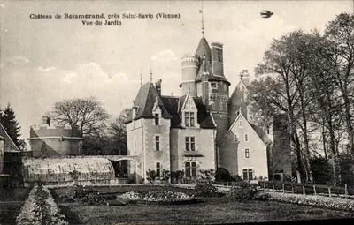 Castelo de Beismerland, perto de Saint-Savin (Vienne) — Vista do Jardim — editor desconhecido