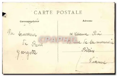 Paryż - Pałac Bourbon (Izba Deputowanych) — B.F., Paryż — Rewers