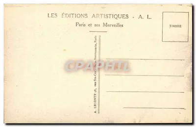 Paris - Perspectiva da Rue de Rivoli - A Estátua de Joana d'Arc (na Praça) - A. L. — Verso