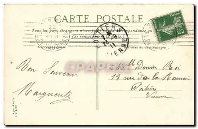 Parigi - La vista del Louvre, Guichet des Saints-Pères — editore APOUL-PROTO, n°78 — Verso