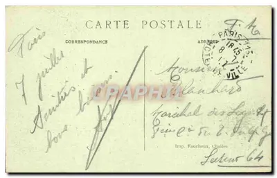Parijs — Het Trocadéro — L. D. — Achterkant