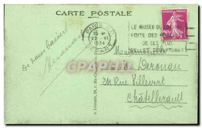 Paryż — Quai Saint-Michel — Prefektura Policji i Katedra Notre-Dame — Rewers