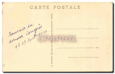 Paris — Praça da Bastilha — editor A. Leconte, Paris — Verso